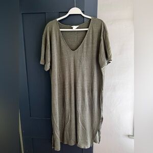 H&M Linen Oversized Kaftan Dress